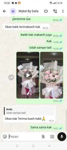 Testimonial Buket Bunga parungsari