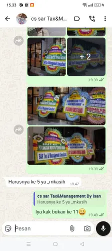 Testimonial Papan Bunga parungsari